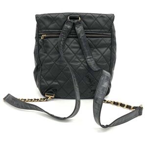 CHANEL Coco Turnlock Backpack Black Chain Shoulder 240911N
